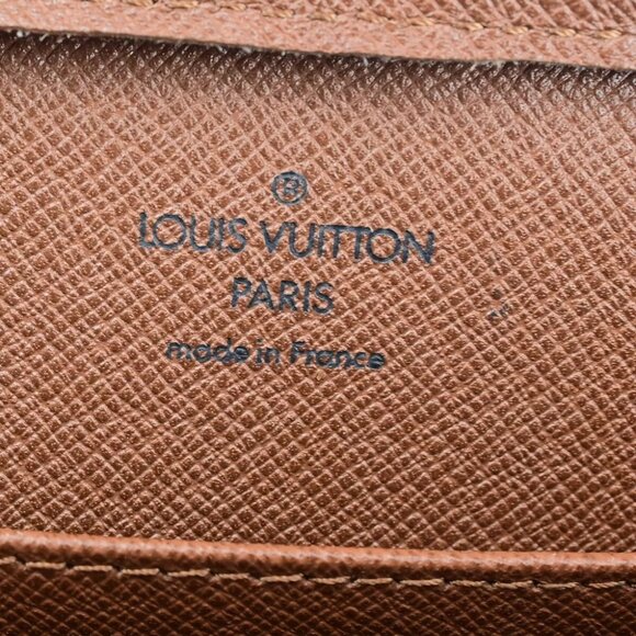 LOUIS VUITTON Orsay Clutch Hand Bag Monogram Leather Brown France - Picture 12 of 14